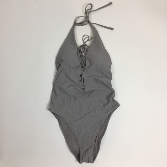 aerie lace up one piece